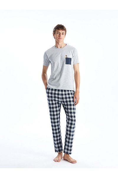 LC Waikiki Set de pijamale pentru bărbați cu potrivire standard