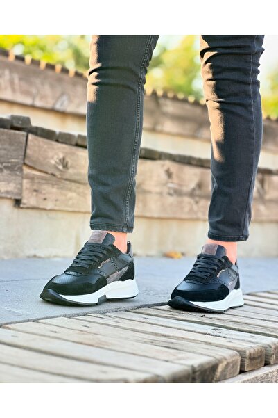 İtallano Ayakkabı Poor Khaki Leather Eva Sole Daily Men's Sneaker Shoes