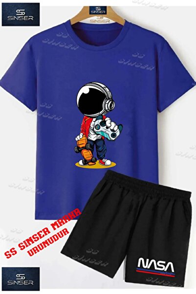 SS SİNSER تي شيرت مطبوع خاص للأطفال للجنسين "ASTRONOT IN HAND GAME CONSOLE" -...