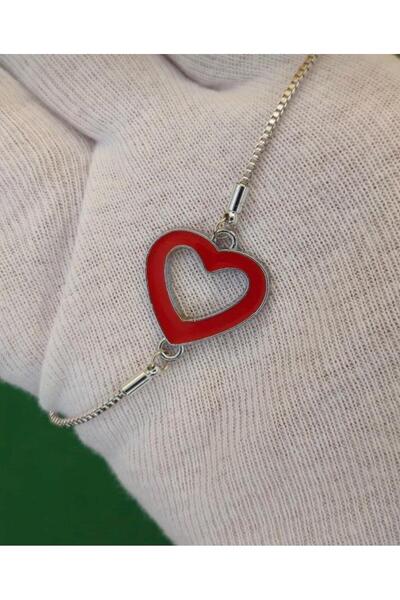 charmove ile kendinizi şımartın Heart Model Silver Color Elevator Bracelet