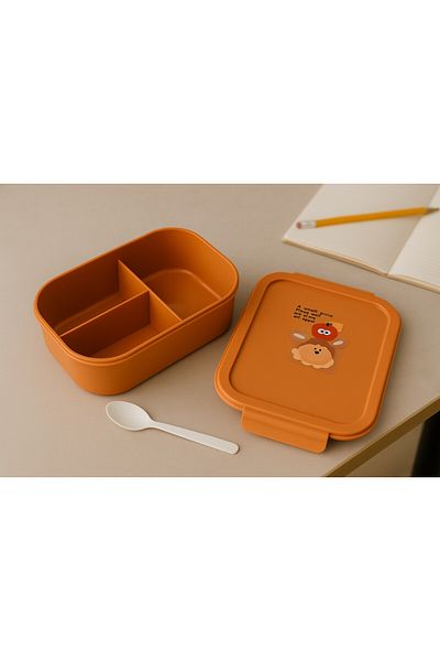 AREEN Lunch box with three compartments in convenient meal sizes, leak-proof and BPA-free