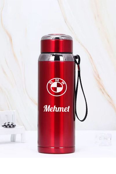İŞTE BU 1 Liter Stainless Steel Vehicle Car Logo Printed Thermos |   12 Hours Hot and Cold Keeping |   Durable Structure