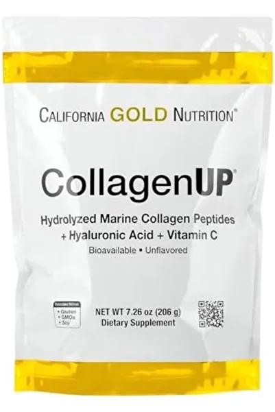 California Gold Nutrition , CollagenUP®, Hydrolyzed Marine Collagen Peptides with Hyaluronic Acid an