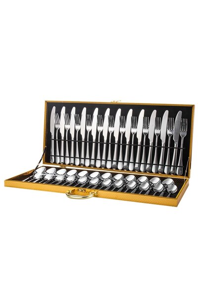 OEM Set 48 cutlery, Stainless Steel, For 12 persons, Silver