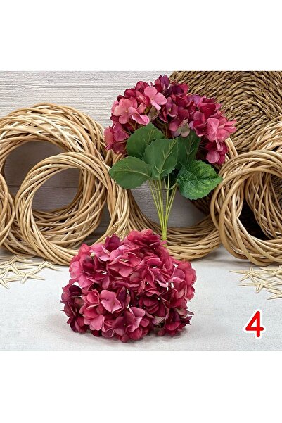 KOZALILAR Yapay Çiçek 7 Dallı Ortanca Demeti