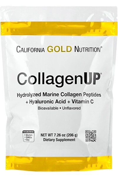 California Gold Nutrition , CollagenUP®, Hydrolyzed Marine Collagen Peptides with Hyaluronic Acid an