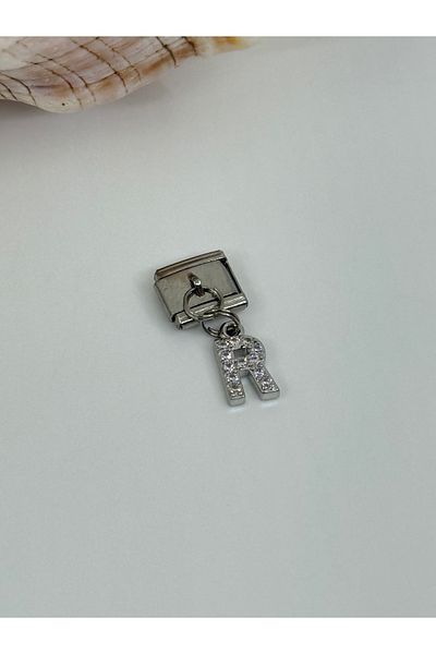 ilvesa shop Italian Bracelet R Letter Dangle Stone Charm