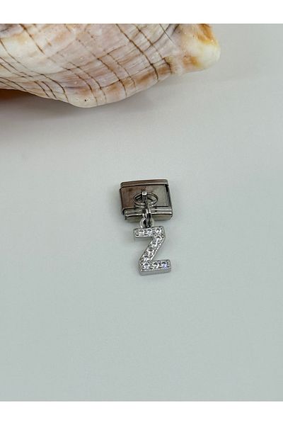 ilvesa shop Italian Bracelet Z Letter Dangle Stone Charm