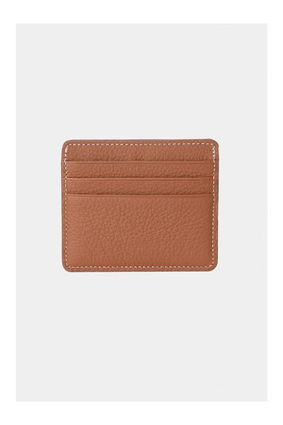 Lysande 100% Genuine Leather Unisex Card Holder Black 6 Card Slots Minimal Card Holder Wallet Slim Stylish Design