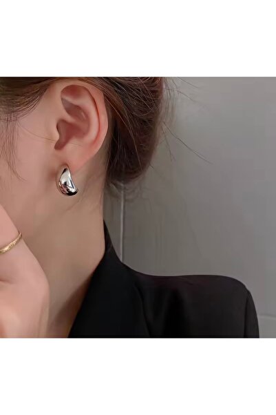 monalisatoka Kadın Gümüş Mini Damla Küpe Bottega