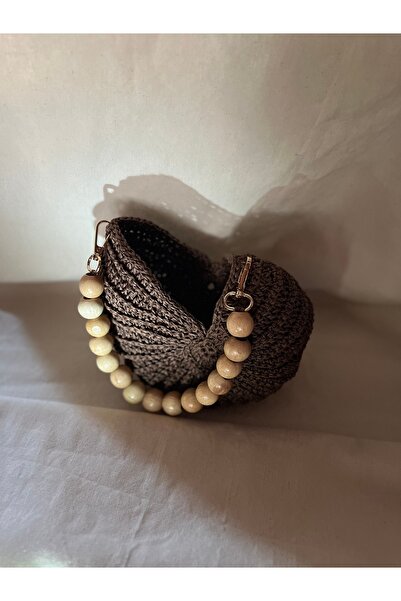 ddoo Kâğıt ip midye modeli çanta. El örgüsü çanta