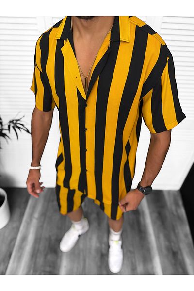 dehaine Men's Summer Set, Shorts and Shirt, 13256