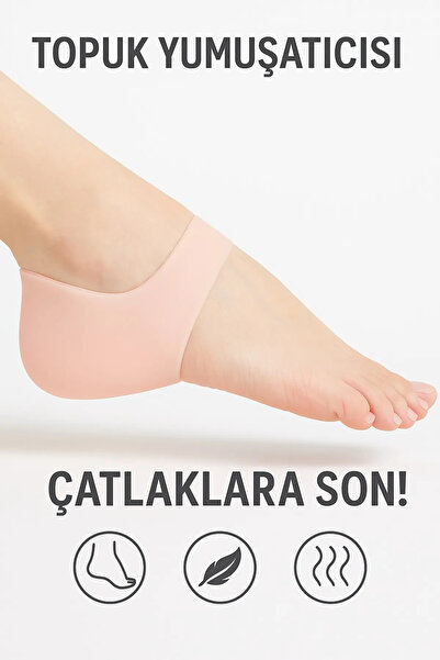 poswicon Tabanlık Silikon Çatlak Koruyucu Silikon Topuk Çorabı Yüksek Kalite ...