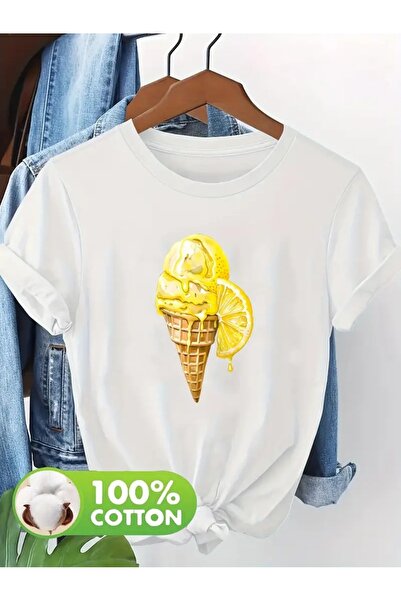 CLASİVA Ice Cream Summer Coolness New Season Product Custom Print Women Unise...
