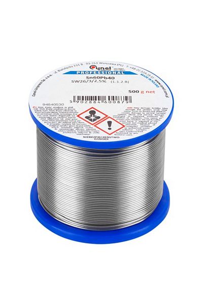 KlaussTech Fludor Sn60pb40 Cynel 1.2mm - 500g resistance