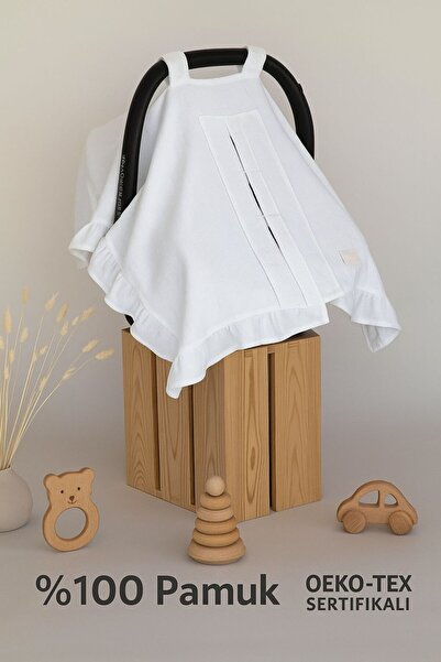 Babycitytr %100 Pamuk Müslin Nefes Alan Puset Örtüsü Puset Minderi OEKO-TEX S...