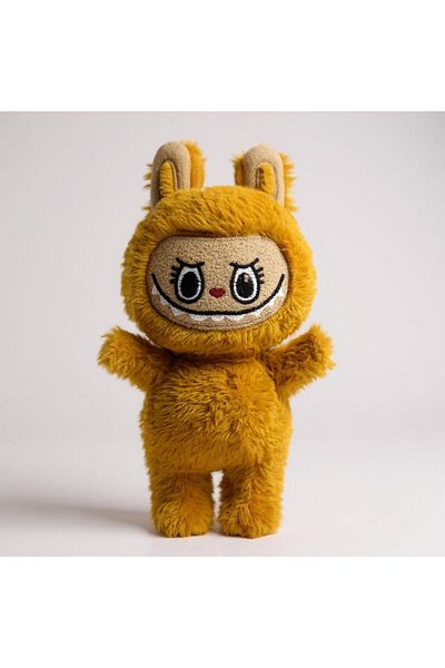 plentiful Labubu 30 cm Plush Doll. Handmade. Yellow