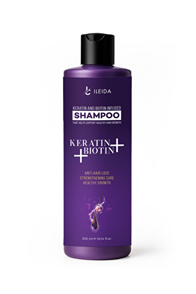 İLEİDA Biotin & Keratin Dökülme Karşıtı ve Sağlıklı Uzamaya Yardımcı Saç Bakım Şampuanı