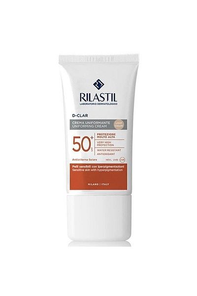 Rilastil كريم واقي من الشمس مضاد للبقع الداكنة ومرطب للوجه بعامل حماية من الشمس 50+ 50 مل