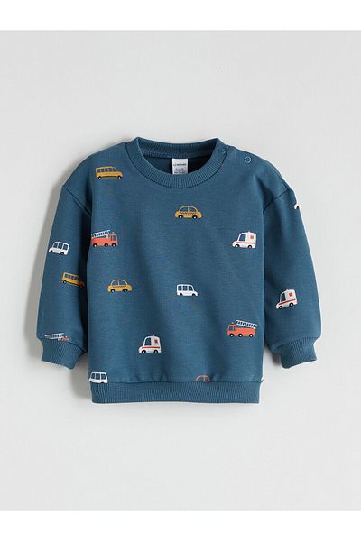 LC Waikiki Printed Baby Boy Sweatshirt and Sweatpants Set of 2