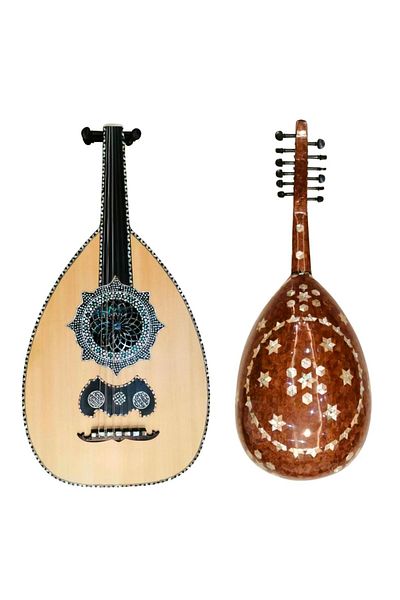KARAZ MUSIC Super Lux Oud, Global Shell, Spruce Face, Shell Back, Mirrored Fungi, Ebony Fingerboard