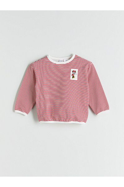 LC Waikiki Crew Neck Printed Baby Girl Sweatshirt and Leggings 2-Piece
