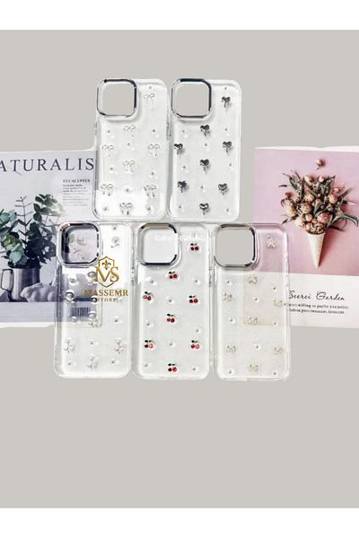 Massemr حافظة سيليكون منقوشة متوافقة مع هاتف Apple iPhone 15 - تصميم أنيق وحماية عالية