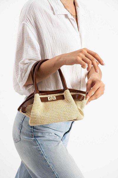 By-Kuss Capri Terra Straw Bag