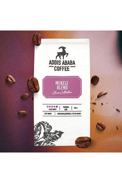 Addis Ababa Coffee Coffee beans Addis Ababa Coffee MEKELE Blend, origin Ethiopia, light intensity, 250g