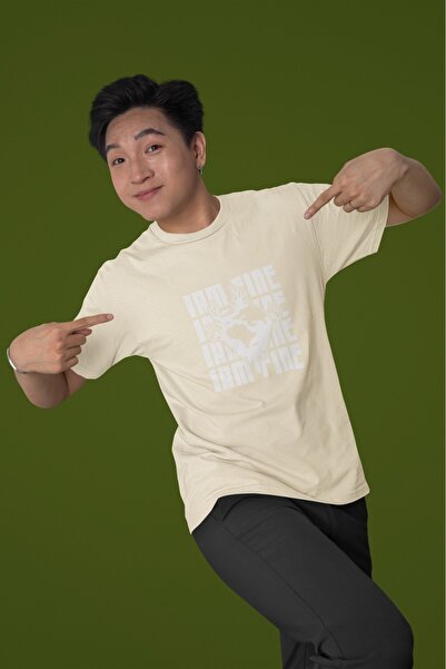 ArtYus TRIOCĂ CU MÂNĂ SCURTĂ CU Gât rotund, IMPRIMATĂ CU TRANSFER, I AM FINE-...