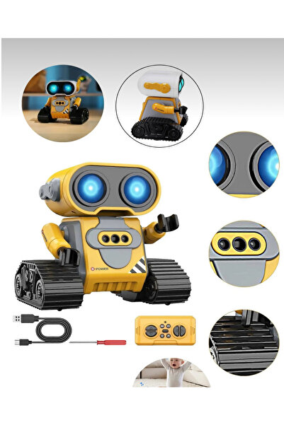 VARDEM OYUNCAK Uzaktan Kumandalı El Sensörlü Akıllı E robot, Şarjlı, Işıklı, Sesli Full Fonksiyon Robot