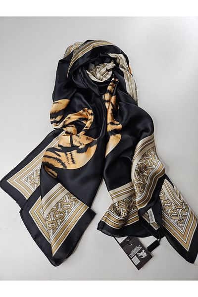 Webinay Home B Pattern Tiger Imported Silk Voile Shawl Scrafs Hijab