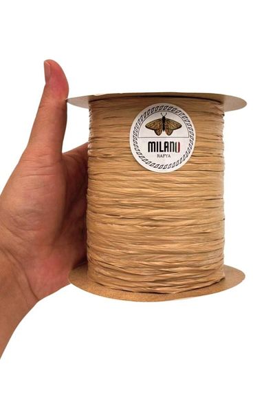 angel çanta aksesuar Angel Bag Accessory Milano Raffia 100 Gr (No:36)(Dark Caramel)