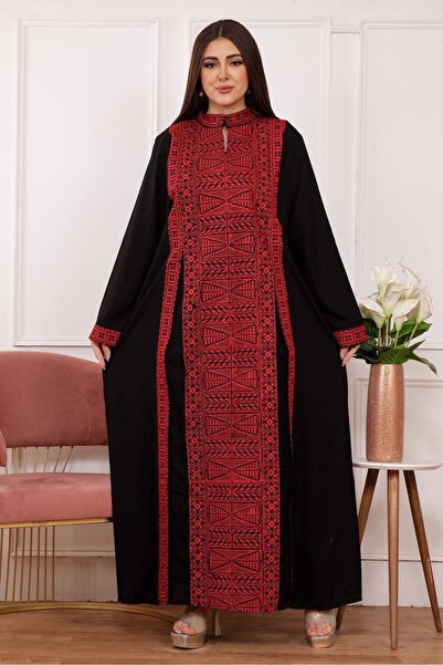 Lyaly aljlabyh "Asala" Jalabiya, a classic, elegant design with authentic Palestinian embroidery, ideal for a modern, traditional look.