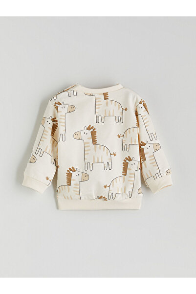 LC Waikiki LCW baby YENİ SEZON Baskılı Erkek Bebek Sweatshirt ve Eşofman Alt 2'li