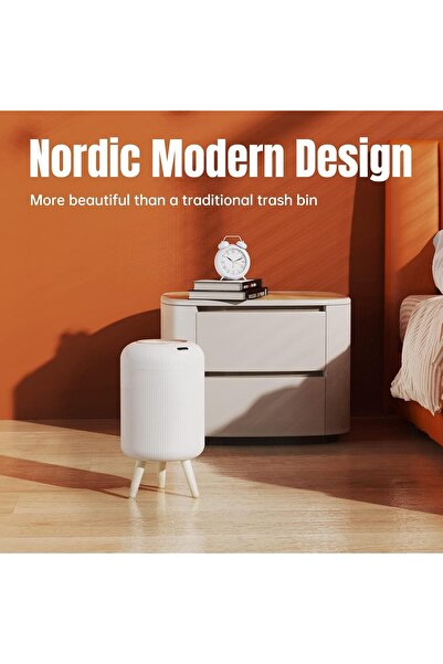 Generic Automatic Motion Sensor 11L Trash Can with Lid Smart Touchless Bin for Bathroom Kitchen Office