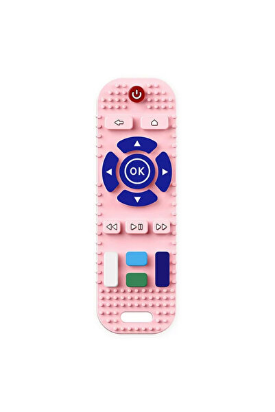 sallma Telecomanda de jucarie pentru dentitie, din silicon, roz, BPA FREE
