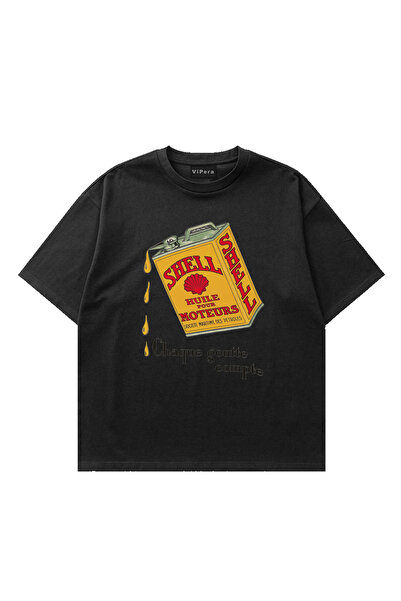 Premium Baskılı Shell Oversize T-shirt