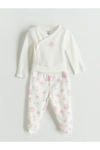 LC Waikiki Floral Baby Girl Hospital Exit Set