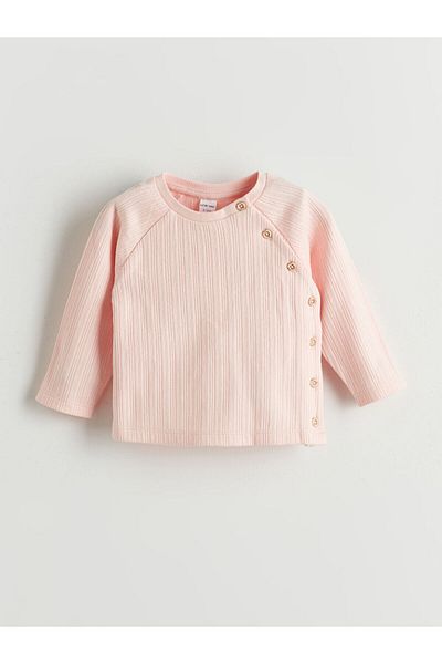 LC Waikiki Crew Neck Baby Girl Cardigan and Pants 2 Pcs