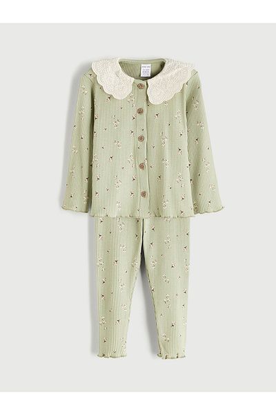 LC Waikiki Crew Neck Baby Girl Blouse and Leggings 2 Pack