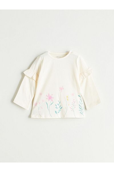LC Waikiki Floral Baby Girl T-Shirt and Pants 2 Pcs