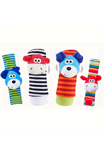 sallma Set sosetele si bratari pentru stimulare vizuala si cognitiva, zornait...