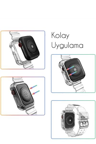 Nezih Case ساعة Apple Watch Series 10 مقاس 46 ملم متوافقة مع حزام وواقي من السيليكون