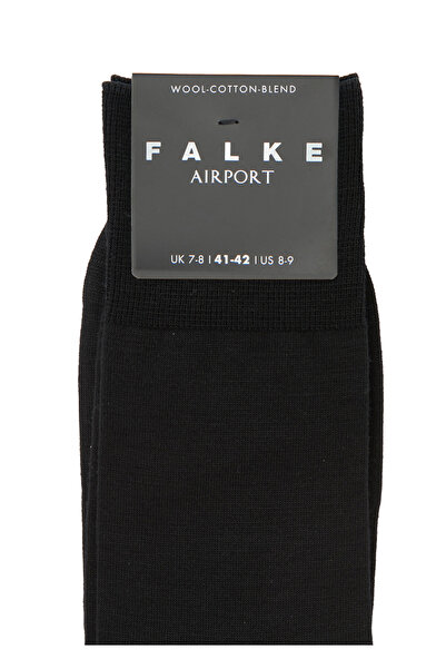 FALKE Airport Siyah Erkek Yün Çorap