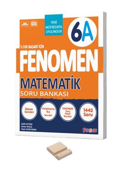 Fenomen Yayıncılık 6. Sınıf A Serisi Matematik Soru Bankası ve Telefon Tutucu
