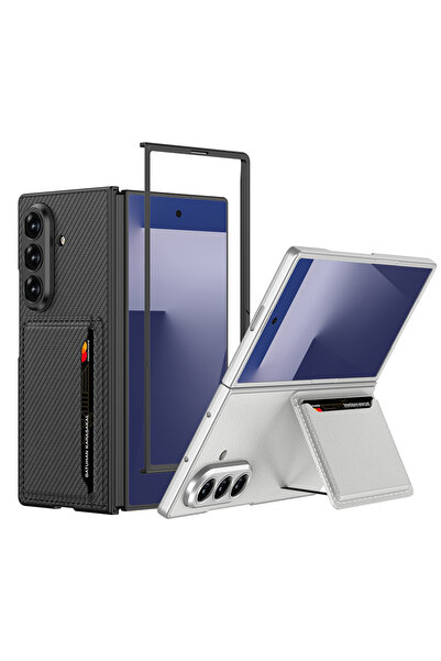 kılıffuarı حافظة لهاتف سامسونج جالاكسي Z فولد 7، سطح خلفي، حامل بطاقة الائتما...