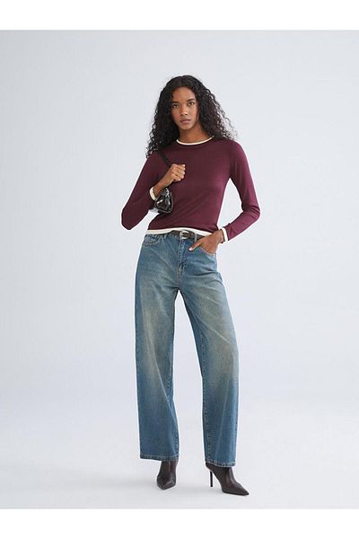 LC Waikiki Pantaloni de jeans pentru femei Baggy Fit (W5)