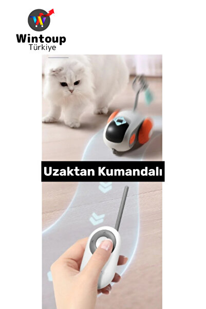 Wintoup Evcil Hayvan Kedi Fiziksel Gelişm İlgi Çekici Eğlenceli Şarjlı Uzakta...