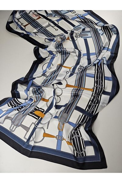 Webinay Home Belt Pattern Imported Silk Voile Shawl Scrafs Hijab Silk Voile Shawl